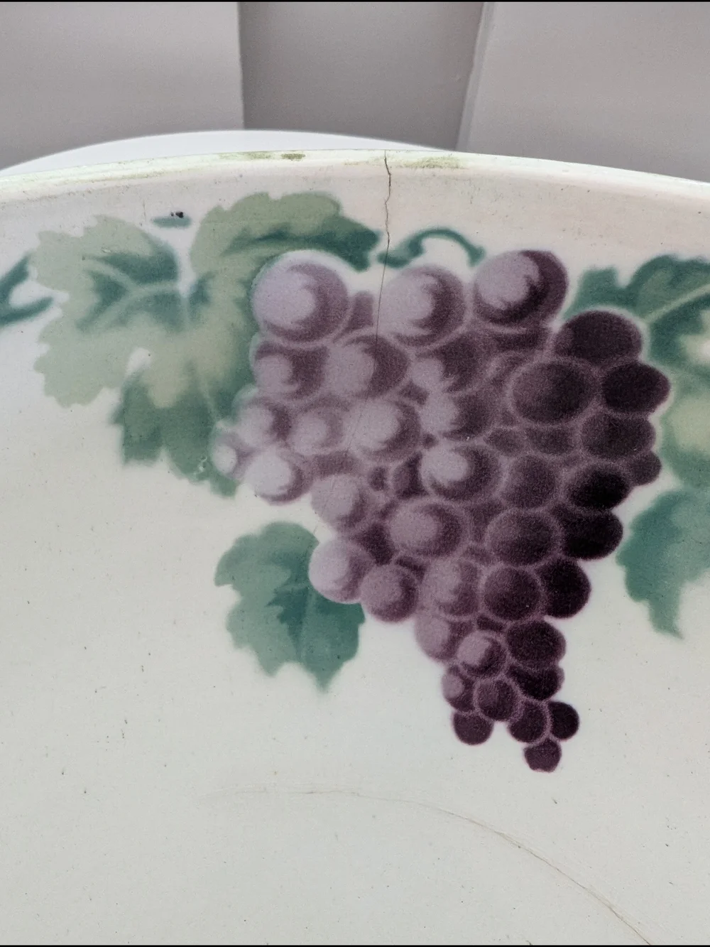 Antique K&G Luneville France Grape Harvest Punch Bowl Keller & Guérin Faience 10